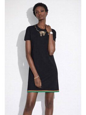 coach chiffon dress Printed Long Chiffon V Neck Dress